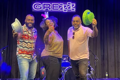 Edu Moreira, Andréa Cavalheiro e André Nascimento no Grezz<!-- NICAID(15979962) -->