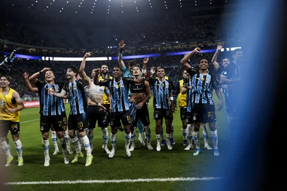 PORTO ALEGRE, RS, BRASIL, 03-09-2026: Grêmio vs Internacional, clássico GreNal nº454, pelo jogo de volta das Quartas-de-Final da Copa do Brasil 2026. O jogo ocorre na Arena, em Porto Alegre. Foto: Duda Fortes/Grupo RBS<!-- NICAID(16359228) -->