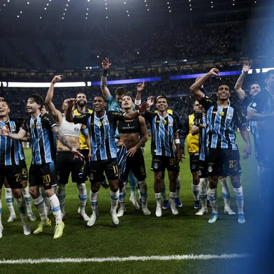 PORTO ALEGRE, RS, BRASIL, 03-09-2026: Grêmio vs Internacional, clássico GreNal nº454, pelo jogo de volta das Quartas-de-Final da Copa do Brasil 2026. O jogo ocorre na Arena, em Porto Alegre. Foto: Duda Fortes/Grupo RBS<!-- NICAID(16359228) -->