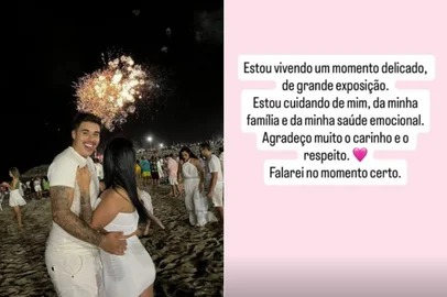 @ray_luiza_ / Instagram / Reprodução Esposa de Pedro Henrique se manifesta após paranaense falar sobre traição no "BBB 26": "Momento delicado"<!-- NICAID(16205198) -->