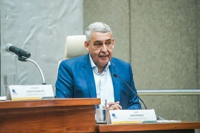 PORTO ALEGRE, RS, BRASIL - 12/03/3035 - Sebastião Melo fala sobre abstenção eleitoral durante seminario do TRE-RS<!-- NICAID(15994230) -->