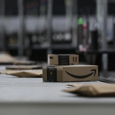NOVA SANTA RITA, RS, BRASIL, 17-12-2020: Esteiras. Centro de Distribuição da Amazon em Nova Santa Rita. (Foto: Mateus Bruxel / Agencia RBS)Indexador: Mateus Bruxel<!-- NICAID(14672224) -->