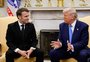 Trump recebe Macron na Casa Branca para discutir acordo de paz na Ucrânia