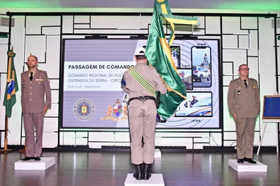 Em 2022, coronel Márcio José Rosa da Luz assume o comando do CRPO Serra, da Brigada Militar<!-- NICAID(15140859) -->