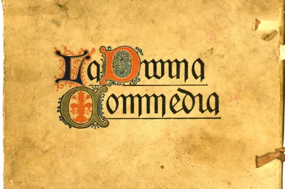 A capa "La Divina Commedia", edição de 1902.<!-- NICAID(14886504) -->