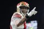 SEATTLE, WASHINGTON - NOVEMBER 23: George Kittle #85 of the San Francisco 49ers looks on during the fourth quarter against the Seattle Seahawks at Lumen Field on November 23, 2023 in Seattle, Washington.   Steph Chambers/Getty Images/AFP (Photo by Steph Chambers / GETTY IMAGES NORTH AMERICA / Getty Images via AFP)<!-- NICAID(15611694) -->