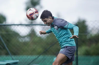 Preparação do Juventude no CT tendo em vista o Ca-Ju 290. Na foto: Lateral Raí Ramos.<!-- NICAID(16206660) -->