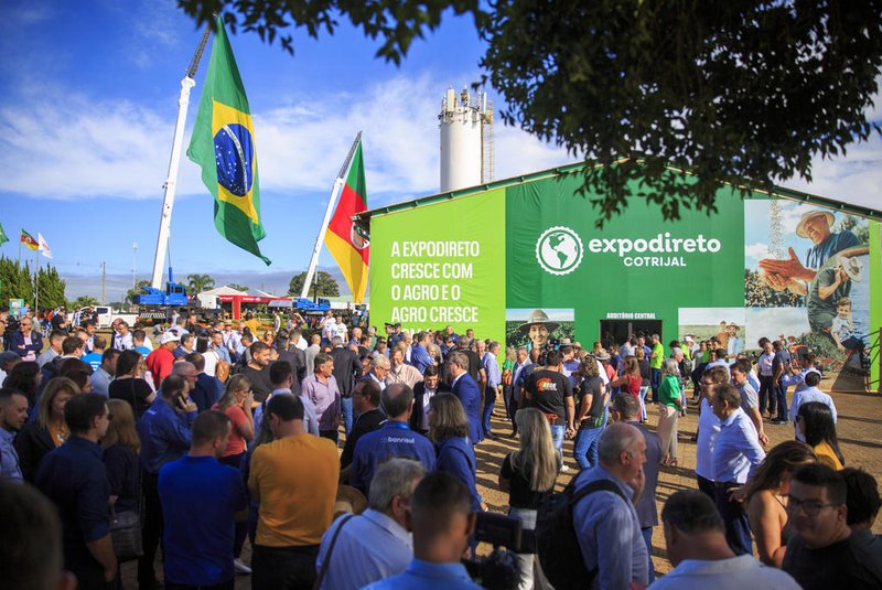 Não me Toque, RS, Brasil - Imagens da Expodireto Cotrijal. Cerimônia de abertura e movimentação.  Foto: Jefferson Botega / Agencia RBSIndexador: Jeff Botega<!-- NICAID(15367400) -->