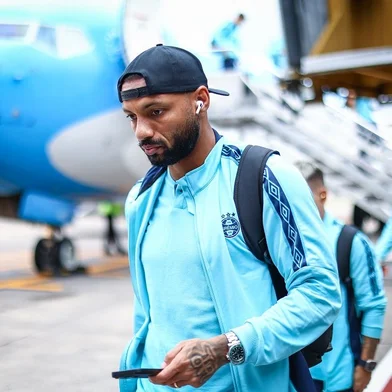 RS - FUTEBOL/ CHEGADA GREMIO - ESPORTES - Delegação do Gremio embarca para a Argentina, onde enfrenta a equipe do Estudiantes, em partida valida pelo Copa Libertadores da America 2024. FOTO: LUCAS UEBEL/GREMIO FBPAJoão Pedro Galvão