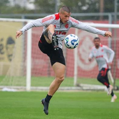 Alan Benítez em treino do Inter antes da partida contra o Corinthians pela 26ª rodada do Brasileirão.<!-- NICAID(16136453) -->