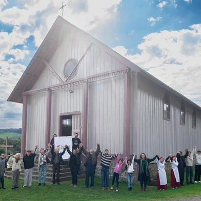 Ação pela Dia Estadual do Patrimônio Histórico na comunidade de Camaldoli, em Santa Lúcia do Piaí.<!-- NICAID(16103588) -->