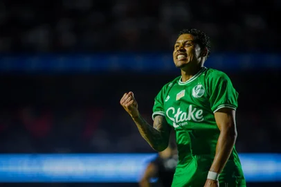 São Paulo x Juventude pela 37ª rodada do Brasileirão 2024 no Morumbis. Na foto: gol de Erick Fariasi.<!-- NICAID(15928824) -->
