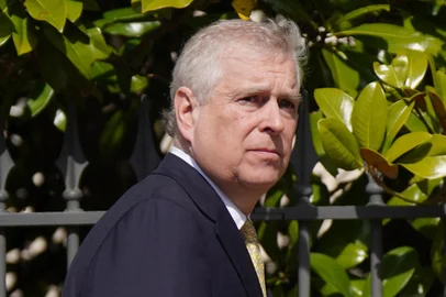 Britain's Prince Andrew, Duke of York leaves after attending the Easter Mattins Service at St. George's Chapel, Windsor Castle on April 9, 2023. (Photo by Yui Mok / POOL / AFP)<!-- NICAID(15400430) -->