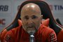 Brazil's Flamengo new coach Argentinian Jorge Sampaoli speaks during his presentation at the George Helal Training Center, commonly known as Ninho do Urubu (The Vulture's Nest, in Portuguese) in Rio de Janeiro, Brazil, on April 17, 2023. (Photo by MAURO PIMENTEL / AFP)Editoria: SPOLocal: Rio de JaneiroIndexador: MAURO PIMENTELSecao: soccerFonte: AFPFotógrafo: STF<!-- NICAID(15404891) -->
