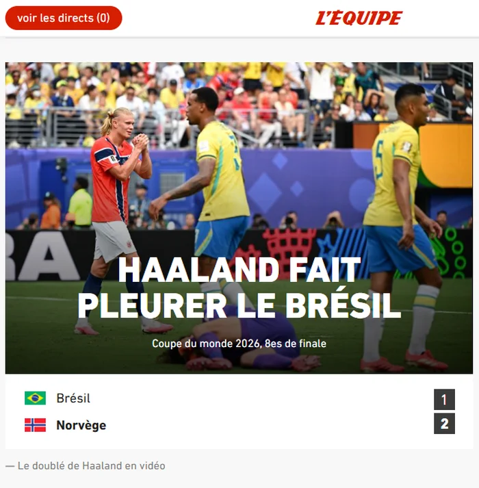Reprodução / L'Équipe