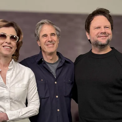 Fernanda Torres, Walter Salles e Selton Mello em coletiva de Ainda Estou Aqui<!-- NICAID(15988331) -->
