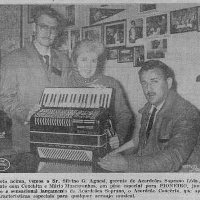 Matéria do Pioneiro de 5 de maio de 1959 destacando o show patrocinado pela Soprano no Cine Ópera.<!-- NICAID(16121720) -->