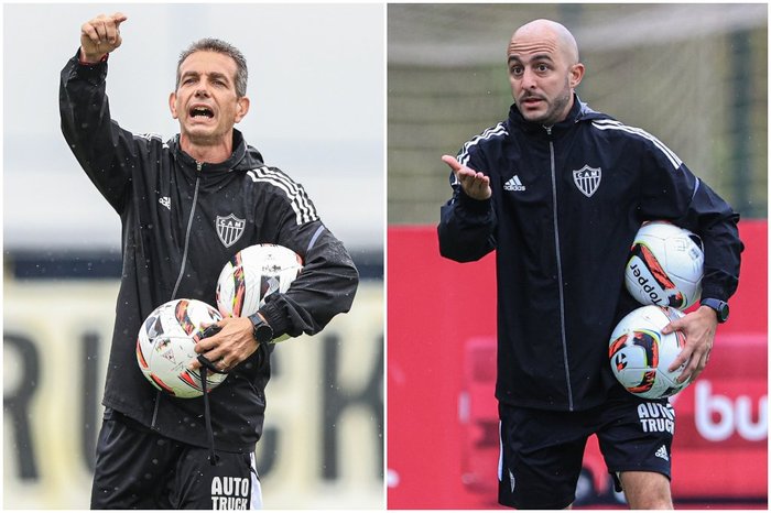 Montagem sobre fotos de Pedro Souza / Atlético-MG/Divulgação Montagem sobre fotos de Pedro Souza / Atlético-MG/Divulgação