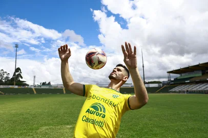 Erechim RS, Brasil - Especial Gauchão 2026. Na foto o jogador Reinaldo do Ypiranga de Erechim.Indexador: jeff botega<!-- NICAID(16200247) -->