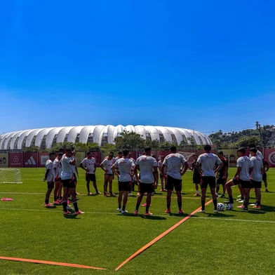 Inter treinando no CT Parque Gigante