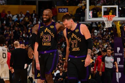 LeBron James, Luka Doncic, NBA, Los Angeles Lkers