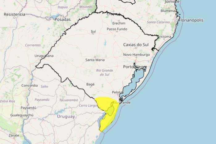 Instituto Nacional de Meteorologia (Inmet) / Reprodução