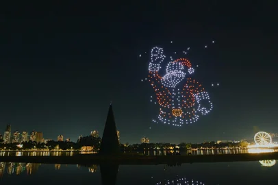 Divulgação/ / Droneportos Atração inédita ocorrerá neste domingo no encerramento do Grande Desfile de Natal<!-- NICAID(16187576) -->