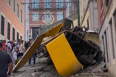 LISBOA, PORTUGAL, 03-09-2025: Descarrilhamento do elevador da glória, em Lisboa, deixa 3 portos e mais de 20 feridos em Portugal. Foto: Vigilantes da Estrada/Divulgação<!-- NICAID(16116290) -->