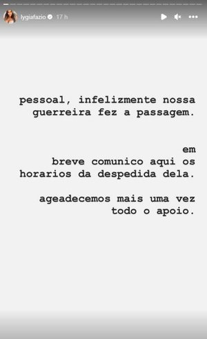 @lygiafazio Instagram / Reprodução @lygiafazio Instagram / Reprodução