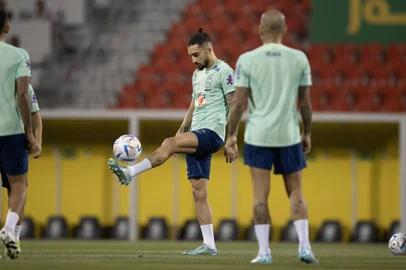 Caxiense Alex Telles estreou no Mundial contra a Suíça e será titular diante de CamarõesIndexador: Lucas Figueiredo/CBF<!-- NICAID(15279829) -->