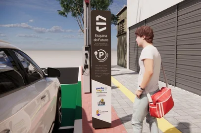 Estúdio Sambô / Divulgação Porto Alegre testará oito pontos de carregamento rápido de carros elétricos em vias públicas<!-- NICAID(16202548) -->