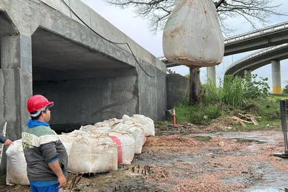 O Departamento Municipal de Água e Esgotos (Dmae) divulgou nesta sexta-feira (20) que iniciou o fechamento preventivo de três comportas do sistema de proteção contra cheias em Porto Alegre. As passagens 11, 13 e 14, localizadas na avenida Castelo Branco e atualmente em obras, serão isoladas com bags. Já a comporta 12, também em obras, permanecerá aberta para minimizar impactos no trânsito.<!-- NICAID(16064372) -->
