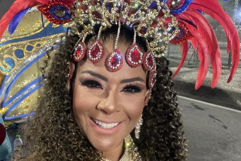 Deise Nunes no desfile da Escola de Samba União da Ilha do Governador, no Rio de Janeiro.<!-- NICAID(15354451) -->