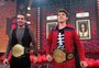 Filhos de Gugu Liberato e Fausto Silva duelam e empatam na "Batalha do Lip Sync" do "Domingão com Huck"