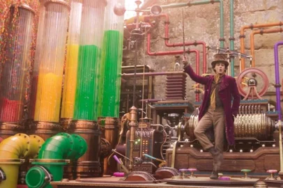 Timothée Chalamet vive  Willy Wonka <!-- NICAID(15568244) -->