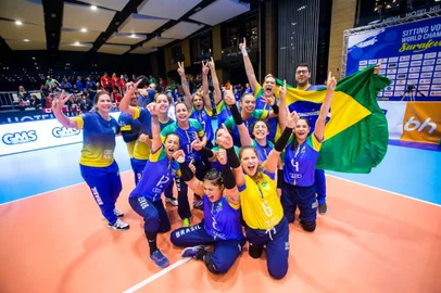 Brasil, campeão mundial vôlei sentado feminino