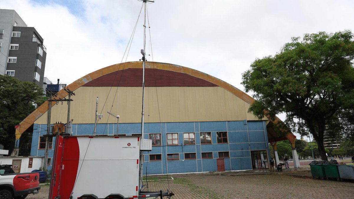Estação de monitoramento do ar em Porto Alegre