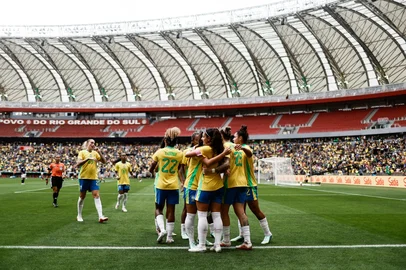 Duda Fortes / Agencia RBS Jogo da Seleção Brasileira feminina contra a Argentina no Beira-Rio, em Porto Alegre<!-- NICAID(16384841) -->