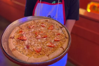 Carolina Klóss / Grupo RBS Grupo Kraken de Gramado promove nova edição do Pizzaiolo Mirim. Quatro entidades sociais da Serra participam do projeto social<!-- NICAID(16386273) -->
