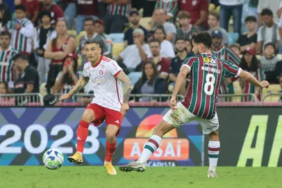 Partida entre as equipes do Fluminense e do Internacional, válida pela 14ª rodada do Campeonato Brasileiro 2023, série A, realizada no Estádio Jornalista Mário Filho, o Maracanã, na zona norte do Rio de Janeiro, neste domingo, 09 de julho de 2023.Indexador: ricardo duarte<!-- NICAID(15477902) -->