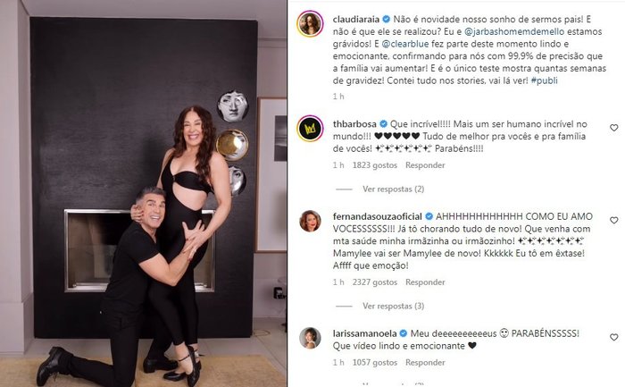 Claudia Raia anuncia gravidez aos 55 anos: "Família vai aumentar" | Donna