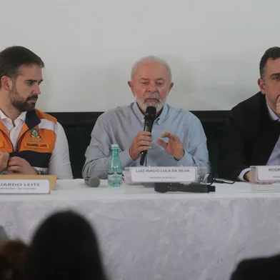 Porto Alegre, RS, Brasil, 05/05/2024 - Coletiva de Lula sobre as enchentes no RS - Foto: André Ávila/Agência RBSIndexador: Andre Avila<!-- NICAID(15754666) -->