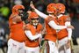Carolina Panthers v Chicago BearsCHICAGO, ILLINOIS - NOVEMBER 09: Cairo Santos #8 of the Chicago Bears celebrates with teammates after kicking a 54-yard field goal during the first quarter against the Carolina Panthers at Soldier Field on November 09, 2023 in Chicago, Illinois.   Quinn Harris/Getty Images/AFP (Photo by Quinn Harris / GETTY IMAGES NORTH AMERICA / Getty Images via AFP)Editoria: SPOLocal: ChicagoIndexador: QUINN HARRISSecao: American footballFonte: GETTY IMAGES NORTH AMERICAFotógrafo: CONTRIBUTOR<!-- NICAID(15594282) -->