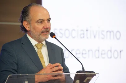 Rodrigo Souza Costa, presidente da Fedrasul, palestrou na RA CIC Caxias nesta segunda-feira (19). <!-- NICAID(16040946) -->