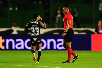 CAXIAS DO SUL, RS, BRASIL, 05/05/2025. Juventude x Atlético-MG, jogo válido pela sétima rodada da Série A do Campeonato Brasileiro e realizado no estádio Alfredo Jaconi. (Porthus Junior/Agência RBS)Indexador: BTK                             <!-- NICAID(16030663) -->