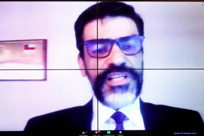 Delegado da Polícia Federal Alexandre Saraiva durante participação em audiência de comissão da Câmara dos Deputado<!-- NICAID(14767280) -->
