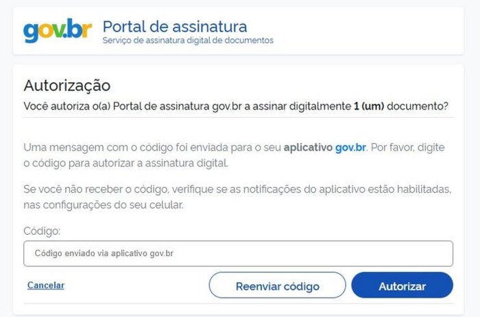 Gov.br / Reprodução Gov.br / Reprodução