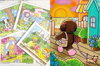 Os livros de colorir Bobbie Goods se tornaram um fenômeno mundial, conquistando crianças e adultos. Seus desenhos delicados e charmosos viralizaram na internet e ajudaram a popularizar colorir como hobby. Criados em 2021 pela ilustradora Bobbie Goveia, nos Estados Unidos, os livros foram lançados oficialmente no Brasil no início de 2025.<!-- NICAID(16136228) -->