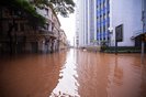 PORTO ALEGRE, RS, BRASIL - 05/05/2024 - Água do Guaíba avança e enche ruas do Centro Historico de Porto Alegre. FOTO: MATHEUS PÉ, ESPECIALIndexador: Marina Ceresa<!-- NICAID(15755078) -->
