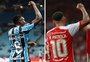 Os oito jogadores que atuam na dupla Gre-Nal e já fizeram gols no clássico